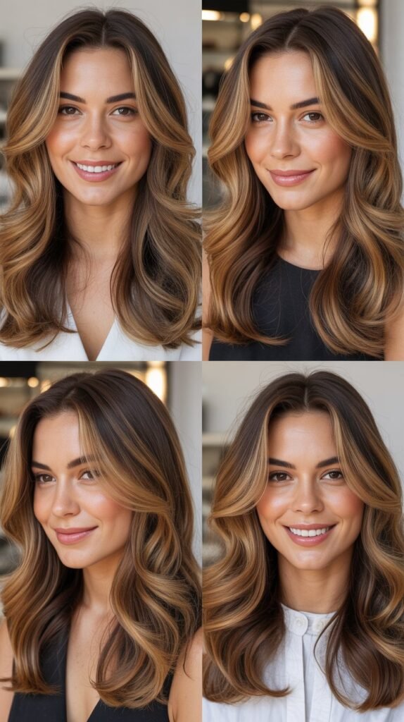 Bold Caramel Highlights for Statement Style