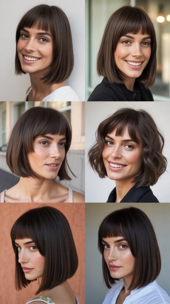 Precision Lob With Long Angular Bangs
