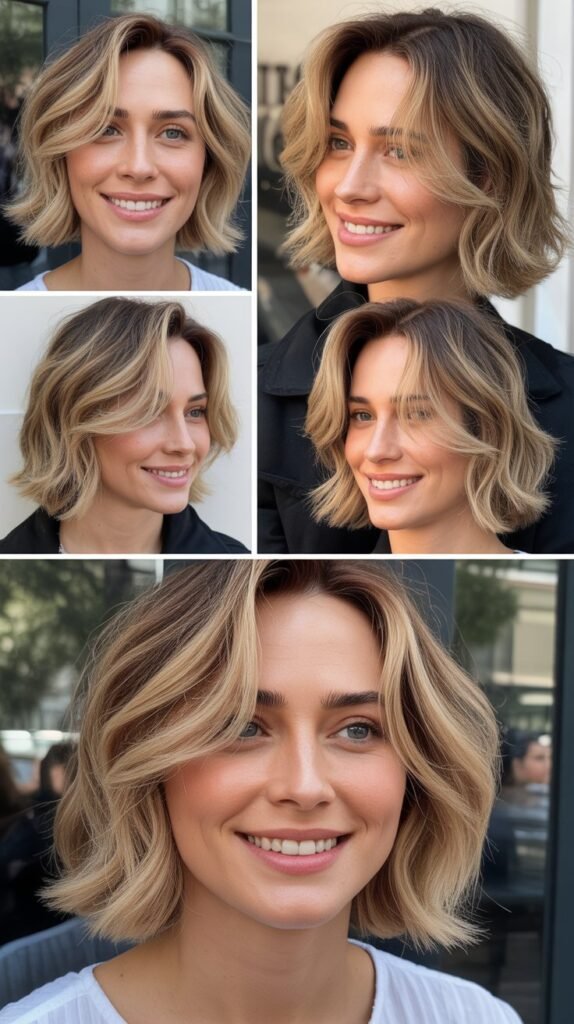 Tousled Lob with Layers