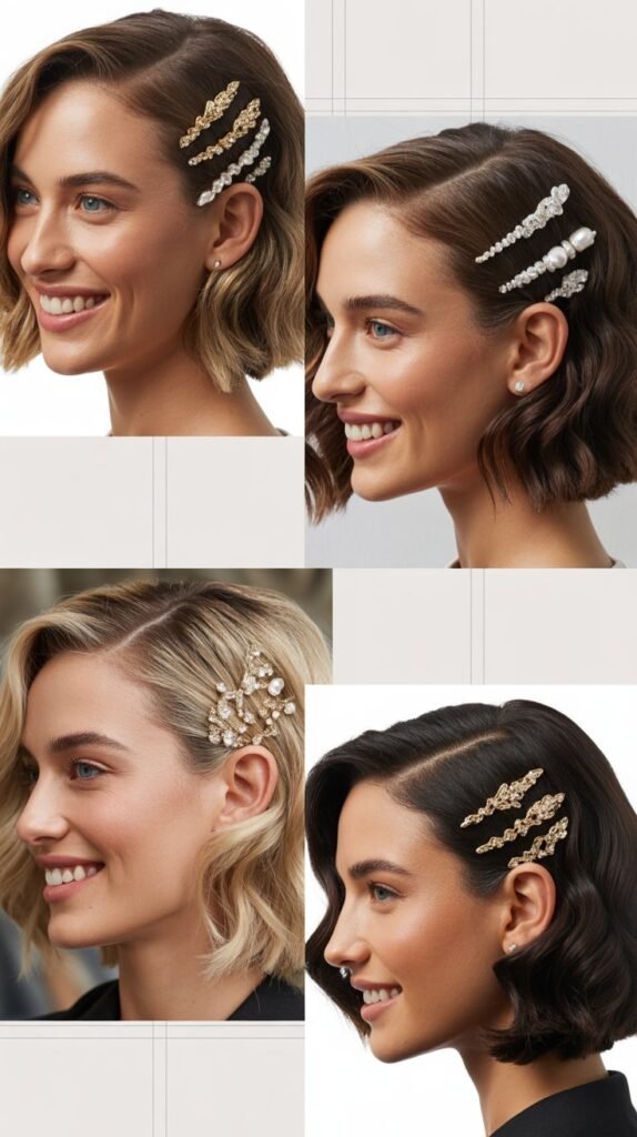 Curly Updo with Statement Back Detail