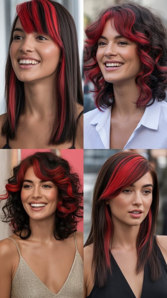Vibrant Red Highlights for Bold Statements
