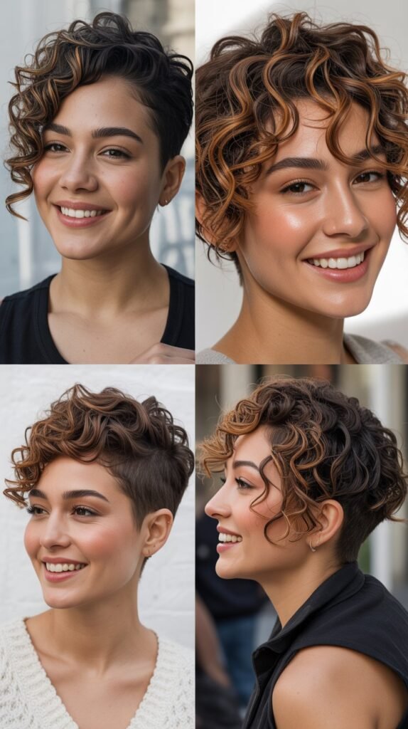 Caramel Swirl Spiral Curls