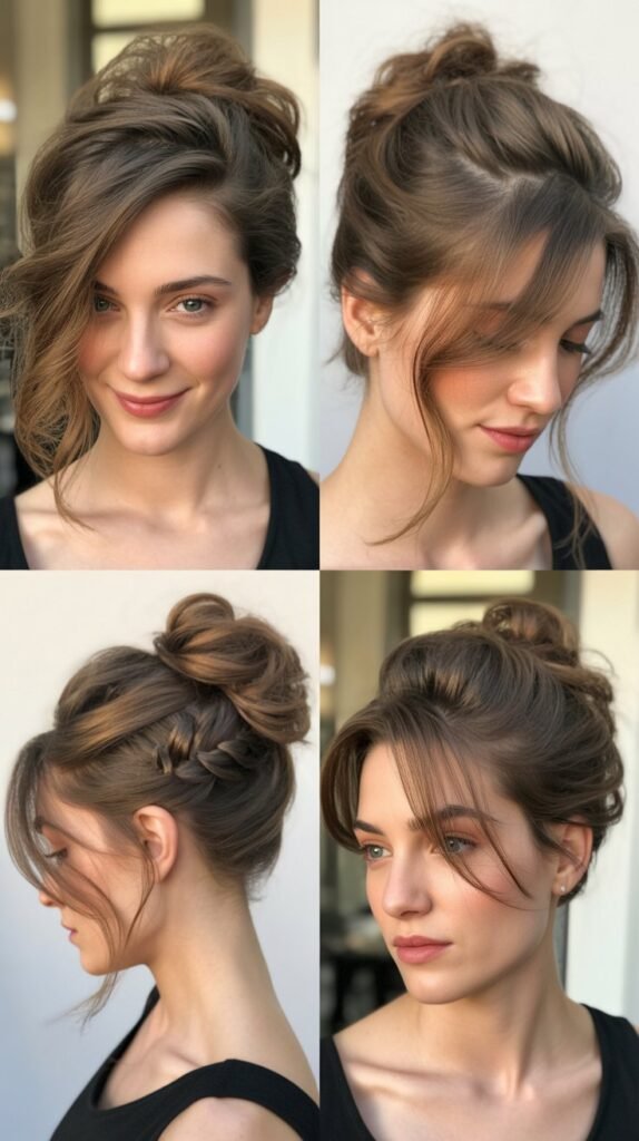  Crown Braid with Loose Curls Underneath