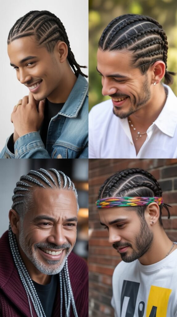 Zigzag Frame with Central Straight Pattern