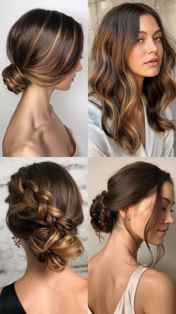 Caramel Highlights for Formal Events
