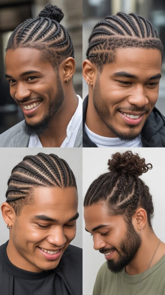 Lightning Bolt Cornrow Design