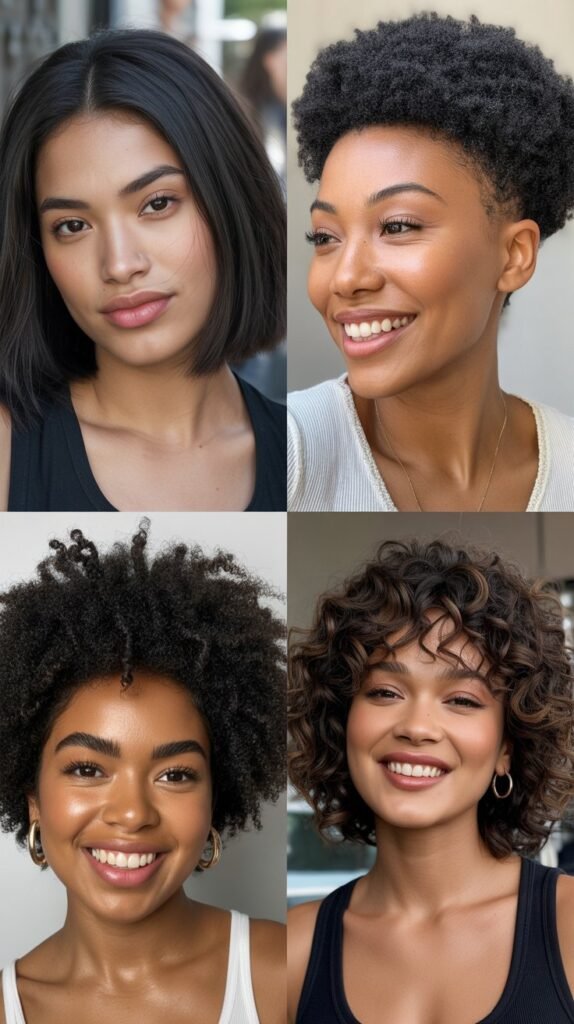 . The Blunt Bob With Midnight Blue Tones