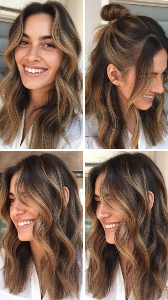 Caramel Highlights for Summer Glow
