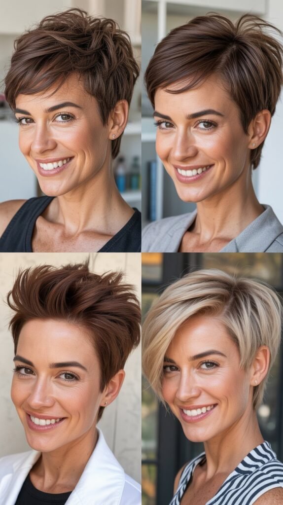 Pixie with Mohawk Styling