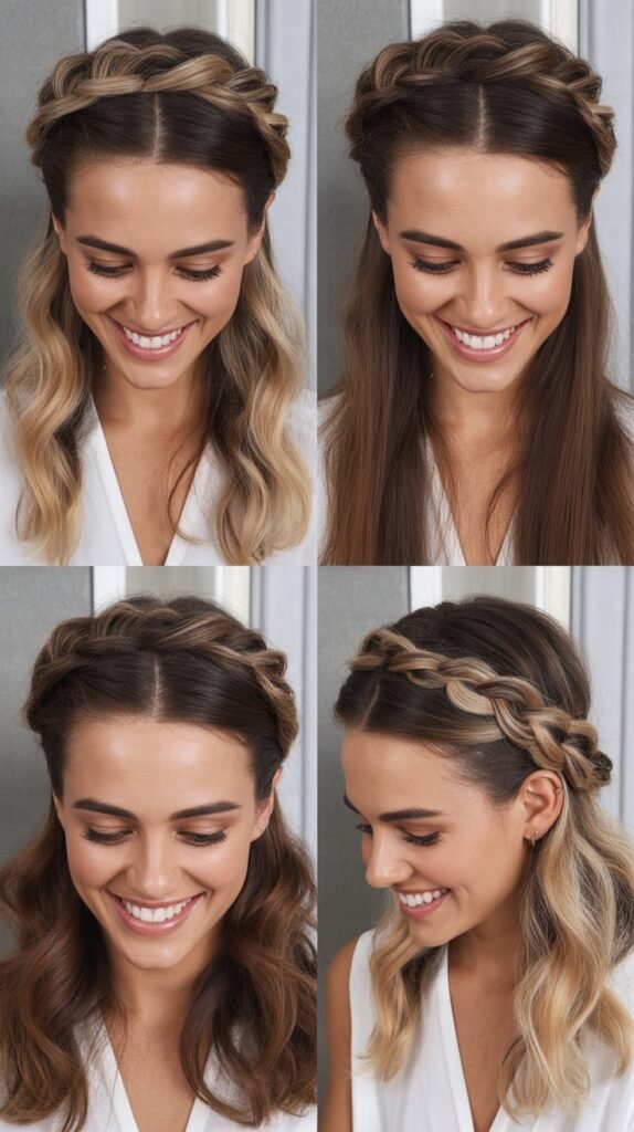 Half-Up Twisted Crown