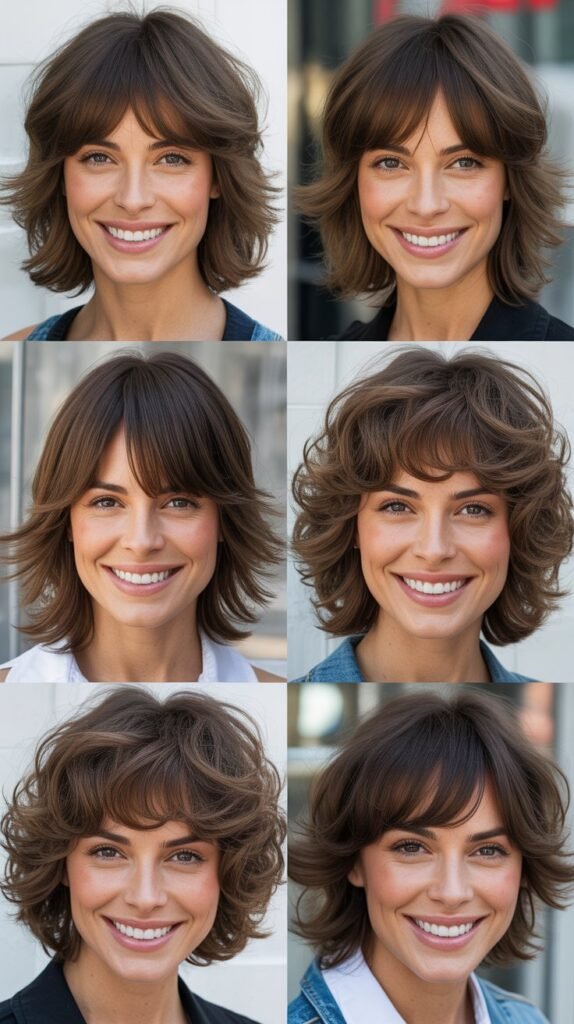 Shag with Curtain Bangs