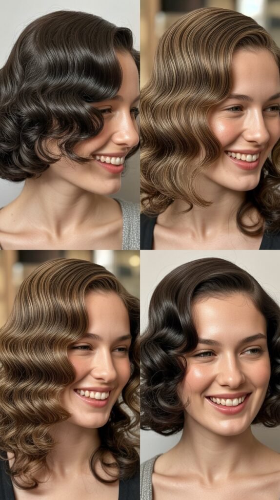 Curly Finger Waves Style Cut