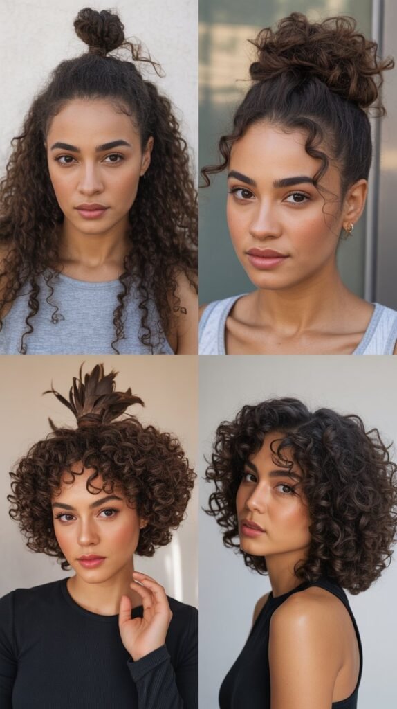  The Curly Pineapple Updo