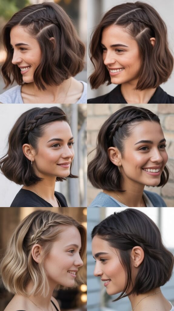 The Blunt Lob With Glossy Black Color