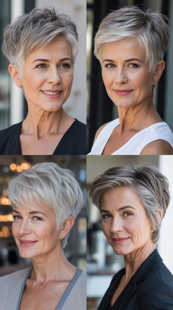  Layered Pixie with Longer Crown