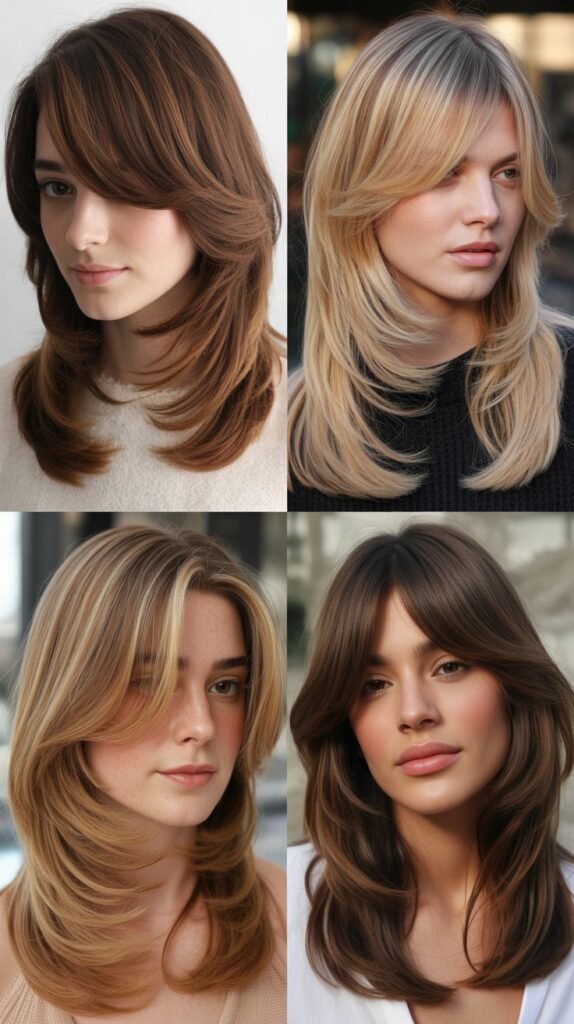 Long Side Bangs With Face-Framing Graduated Layers