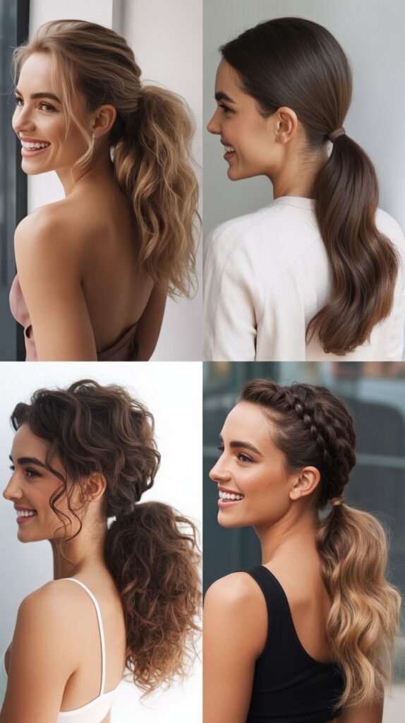 Voluminous Side Ponytail