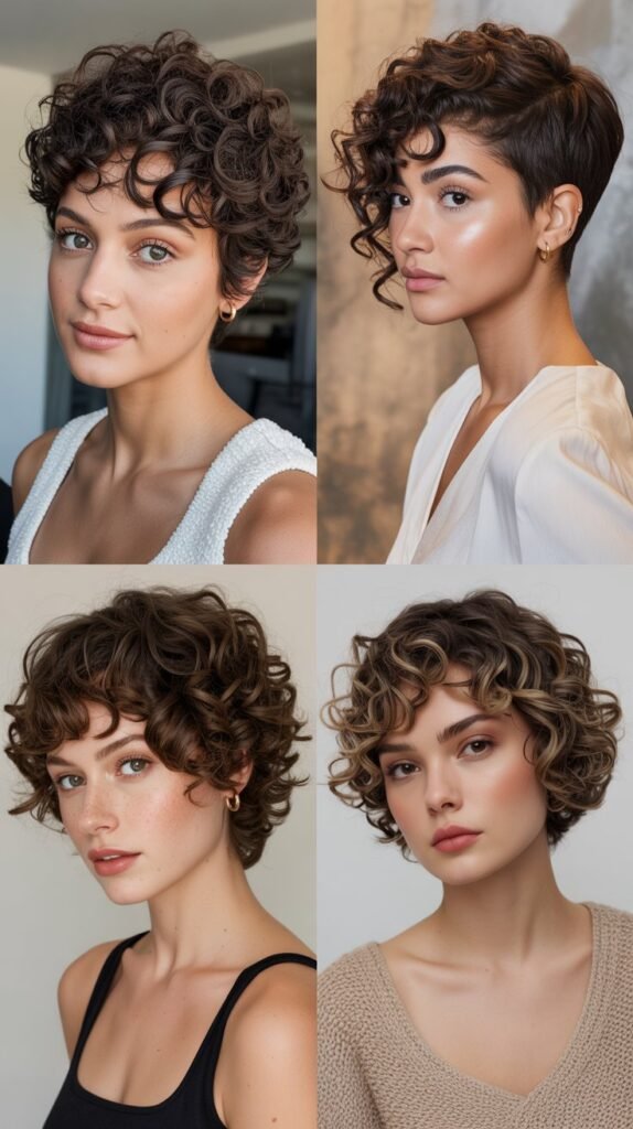 The Curly Textured Pixie