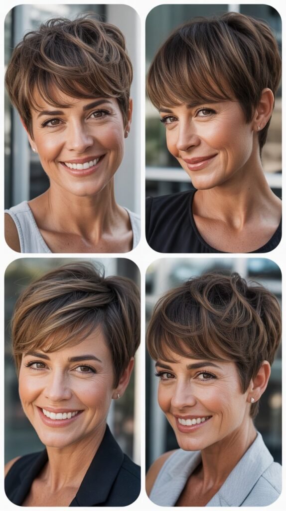  Rounded Bob With Long Side Bangs