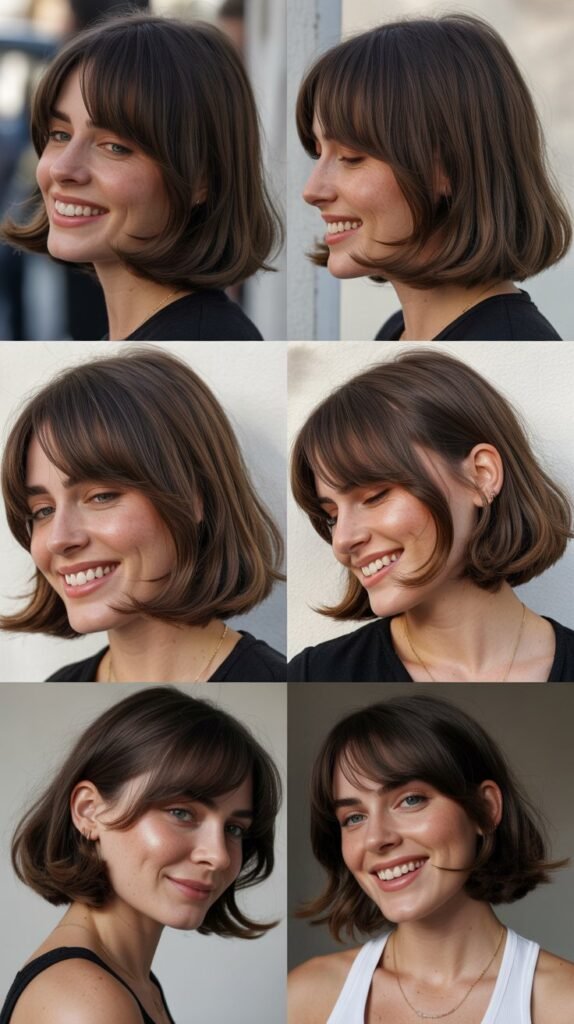  Soft Undercut Bob With Long Curtain Bangs