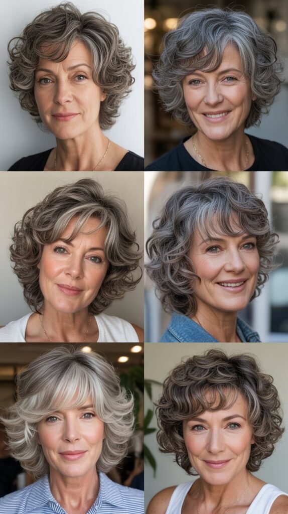  Tousled Curly Shag with Razored Ends