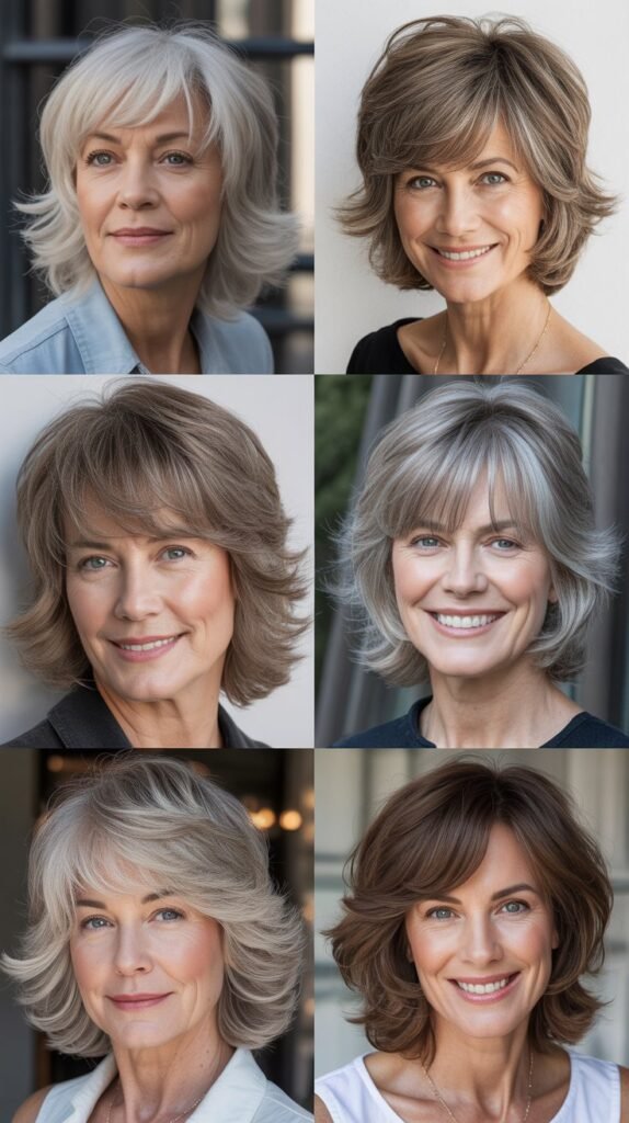 The Layered Shag with Bangs