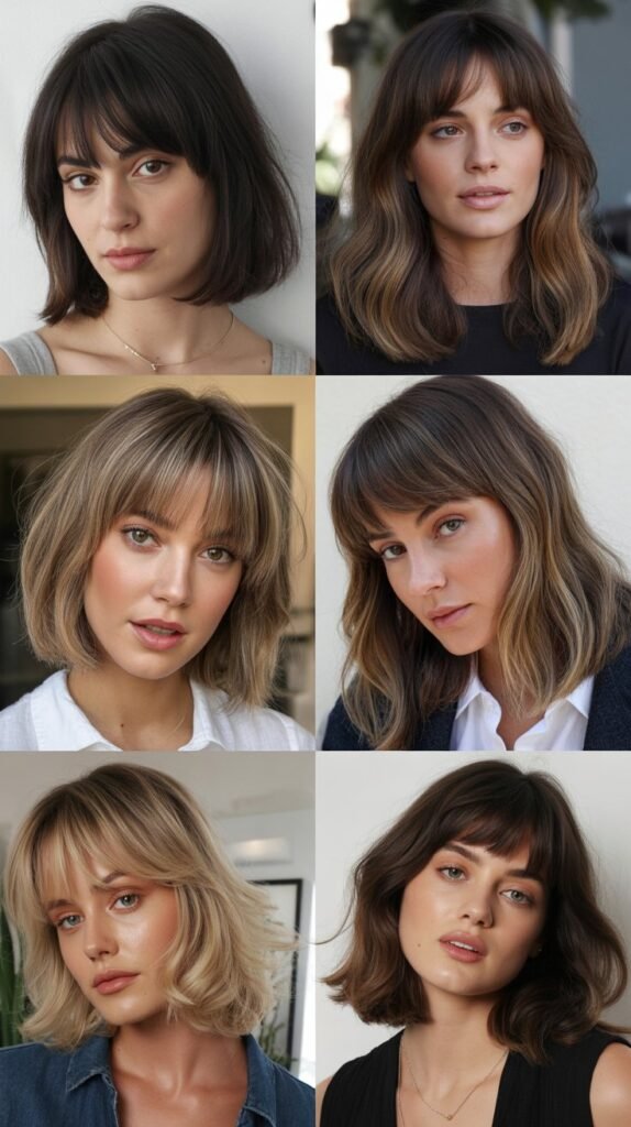  Straight-Across Bangs With Invisible Layers