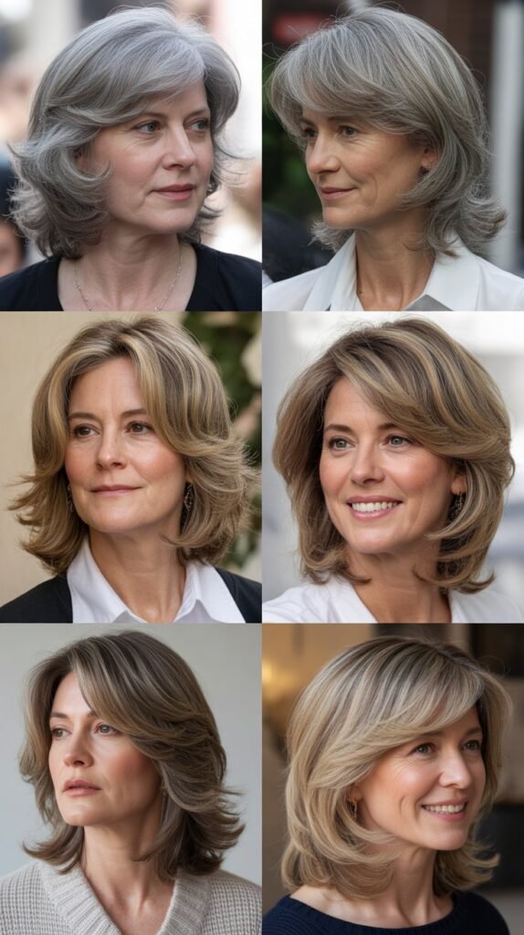 The Shoulder-Length Layered Cut with Movement