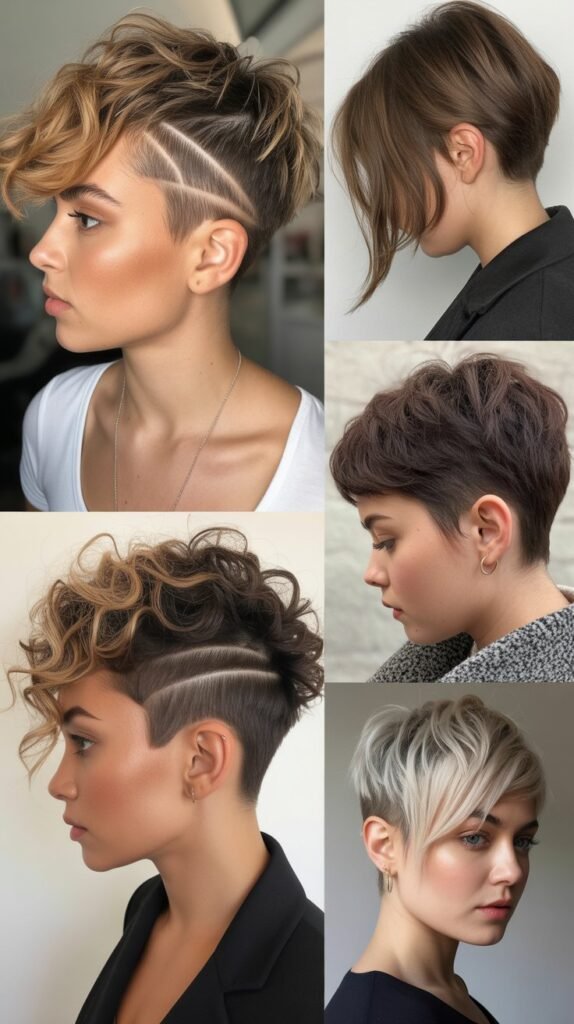 Asymmetric Pixie With Side Undercut