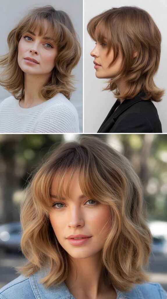 Wispy Bangs With Horizontal Layers