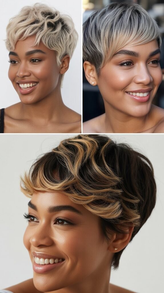 Pixie with Frosted Tips