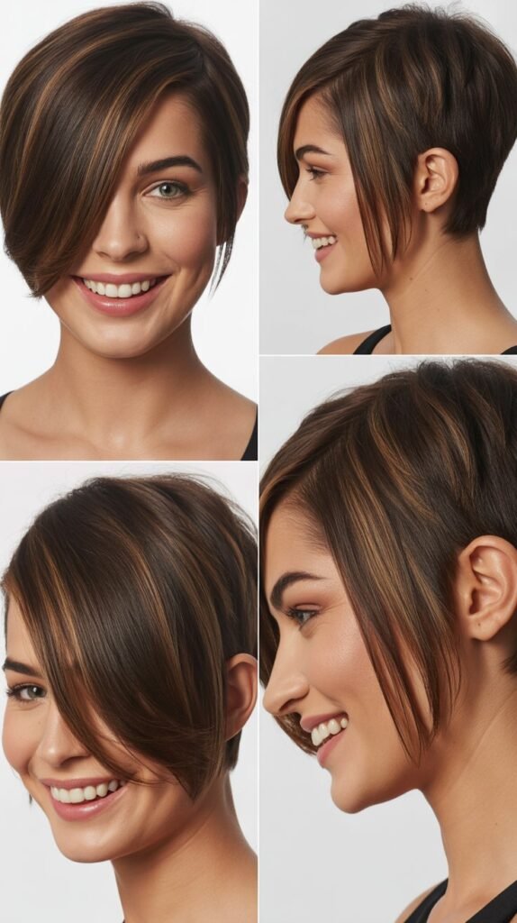 Asymmetrical Crop With Long Diagonal Sections