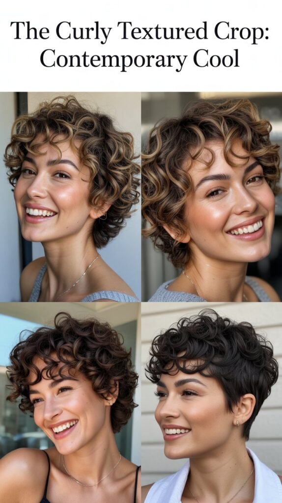 The Curly Textured Crop: Contemporary Cool