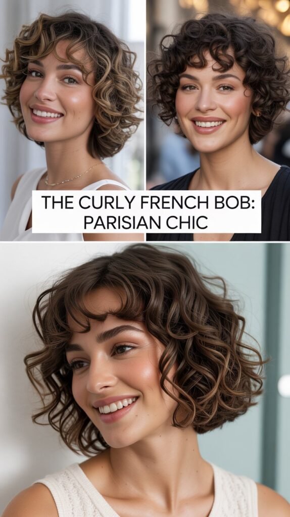 The Curly French Bob: Parisian Chic