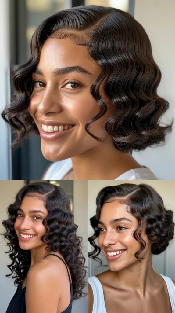 Dark Chocolate Brown Finger Waves