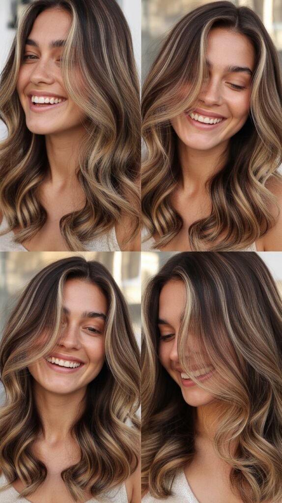 Bold Caramel Swirl Balayage