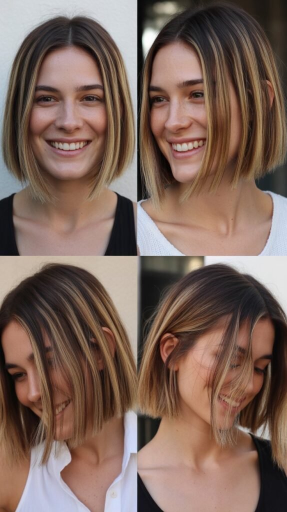 Blunt Cut with Balayage