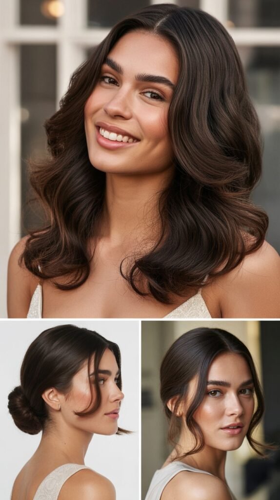 . Dark Chocolate Extensions for Evening Glamour