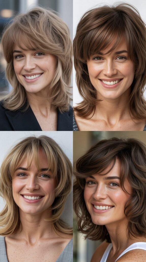 Wispy Bangs With Sculpted Layers