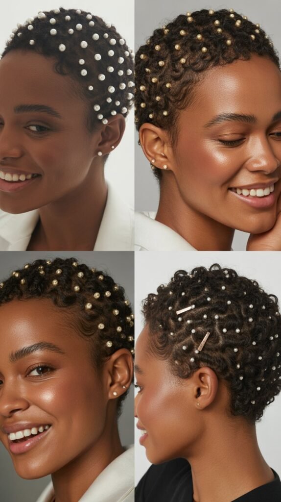 Pixie with Pearl or Stud Embellishments