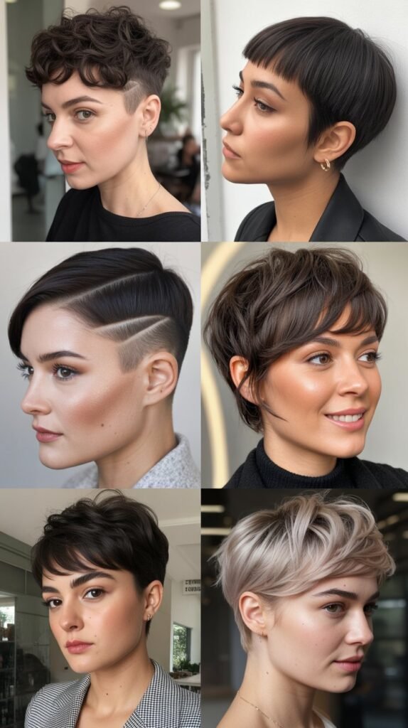 Pixie With Undercut And Bangs