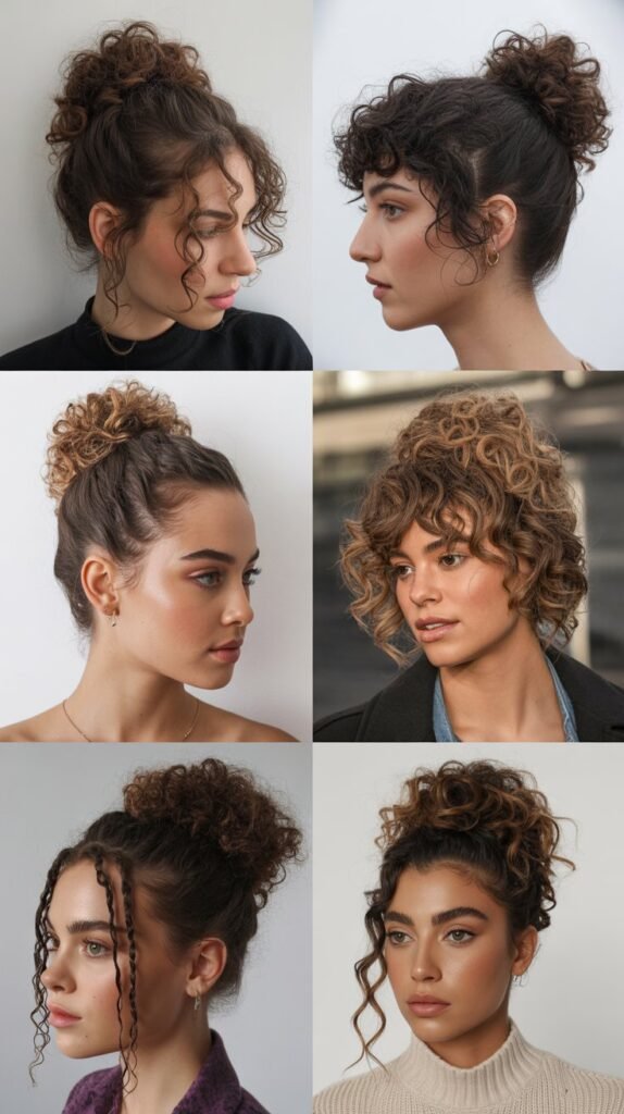 The Curly Top Knot