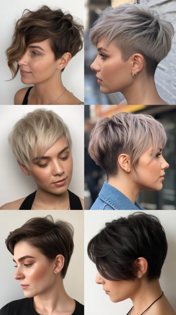 Pixie With Undercut And Messy Texture