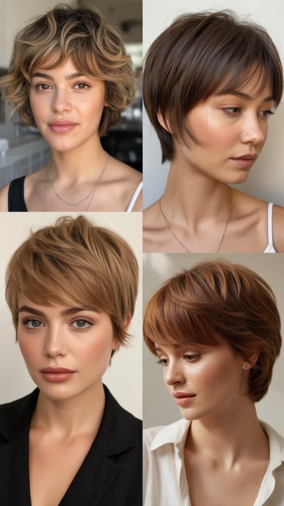 Wispy Bangs With Pixie Layers
