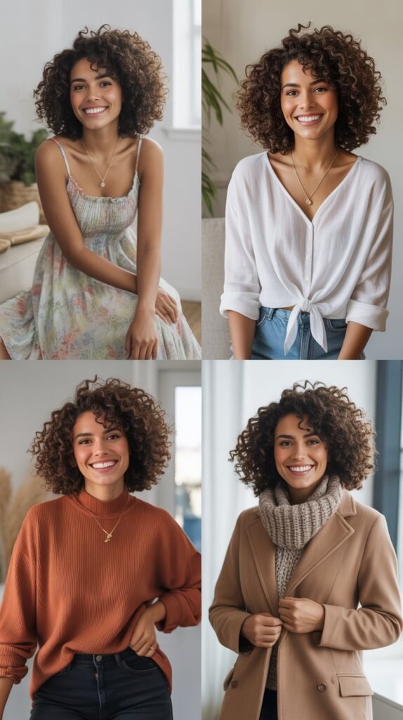  Seasonal Wardrobe Coordination with Hairstyle