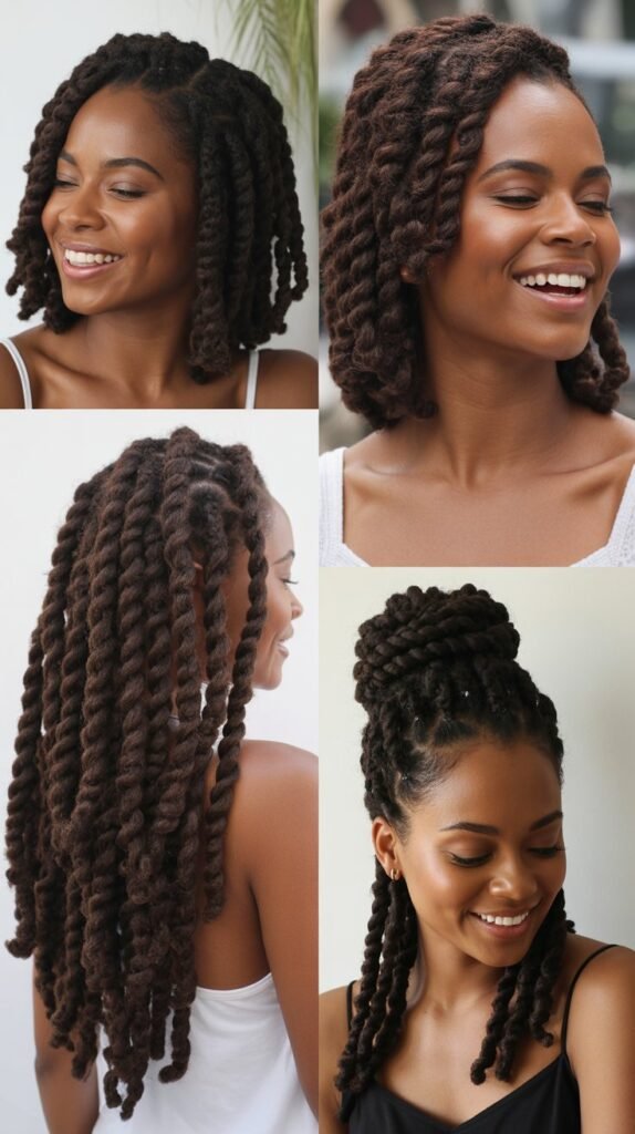 Dark Chocolate Brown Senegalese Twists