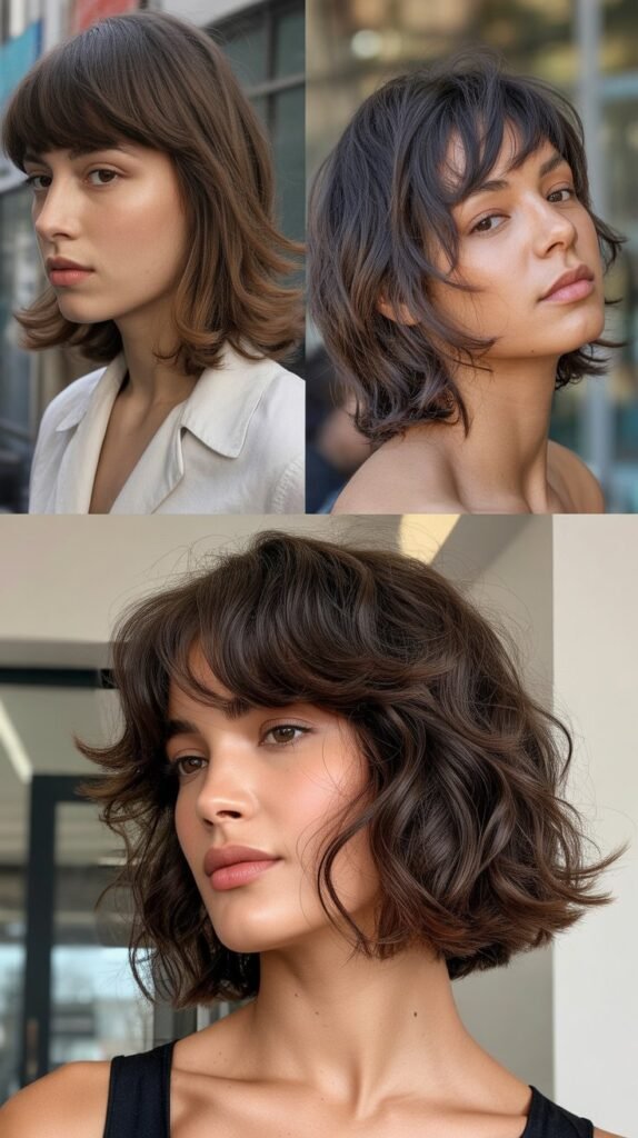 Wispy Bangs With Textured Bob