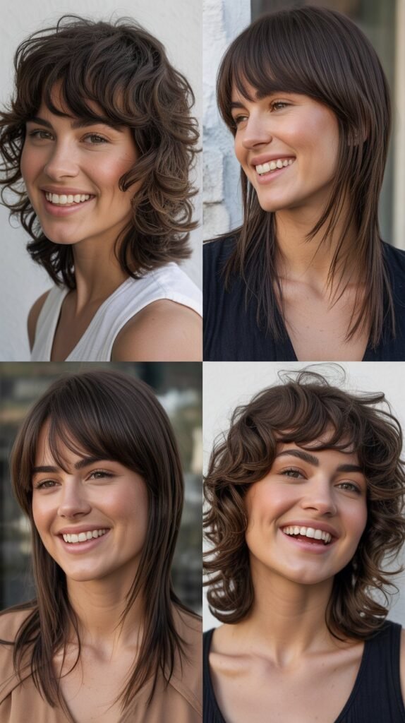 Choppy Layers With Wispy Bangs