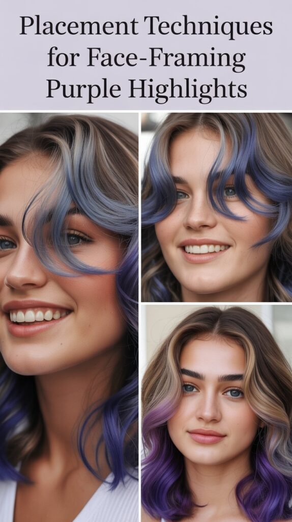  Placement Techniques for Face-Framing Purple Highlights