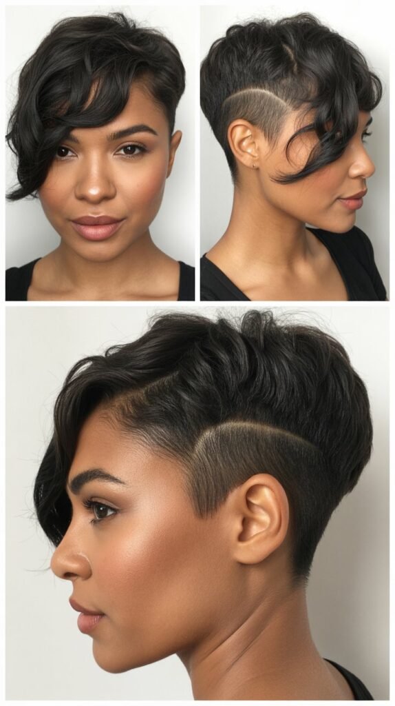 Side-Swept Pixie With Undercut